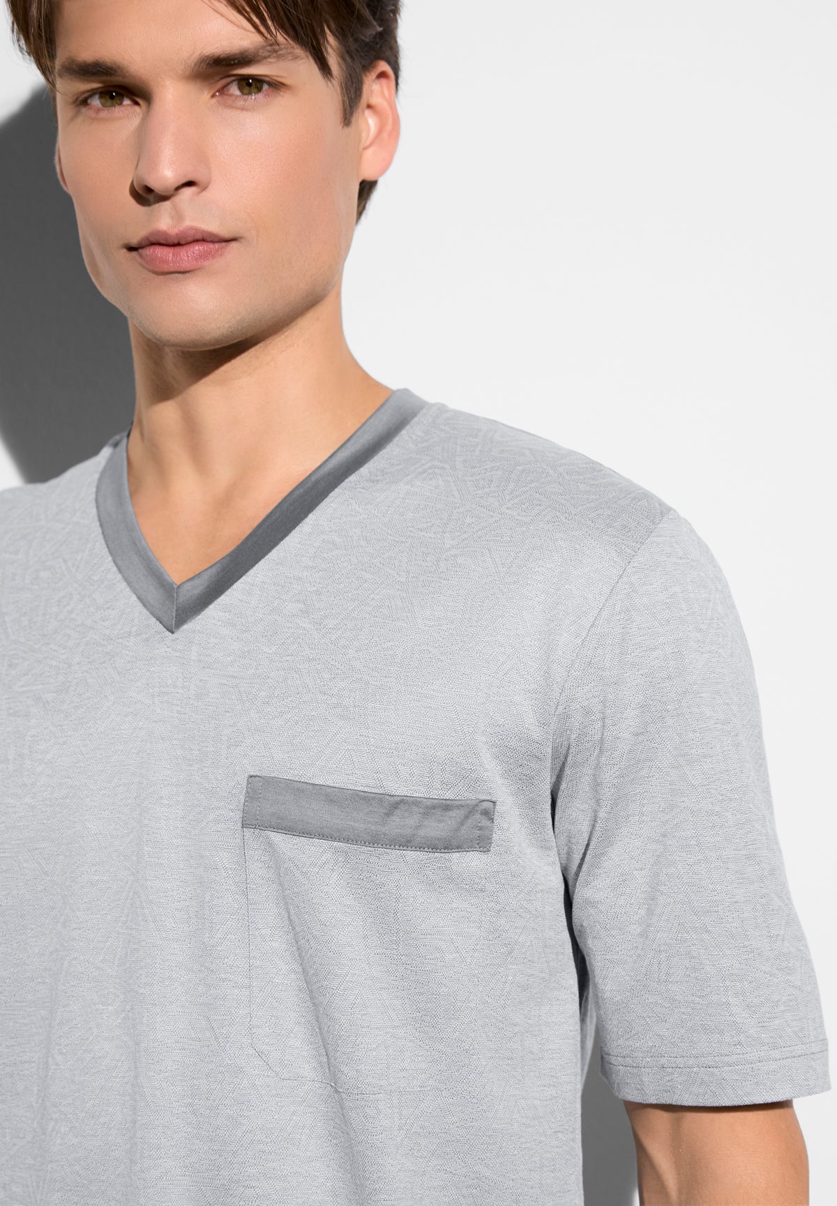 Filodiscozia | Pajama V-neck short - gray