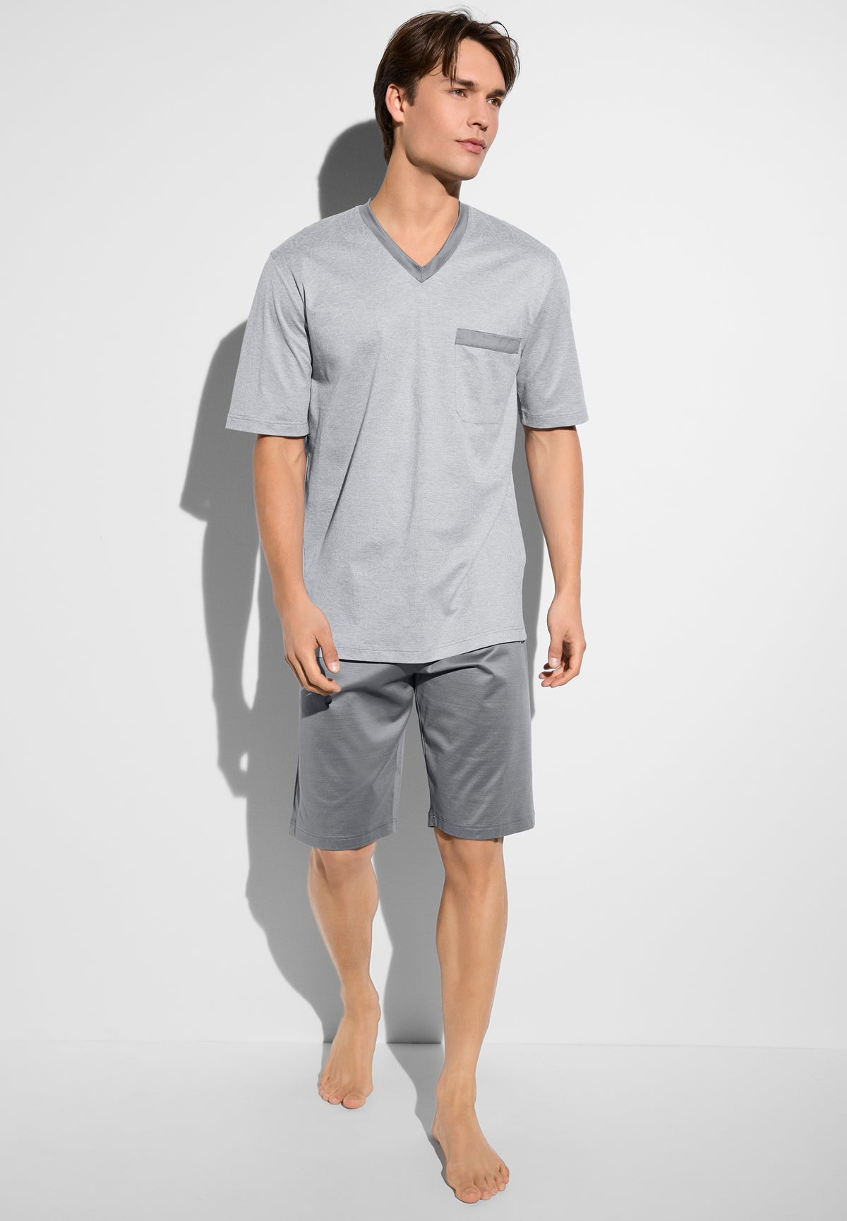Filodiscozia | Pajama V-neck short - gray