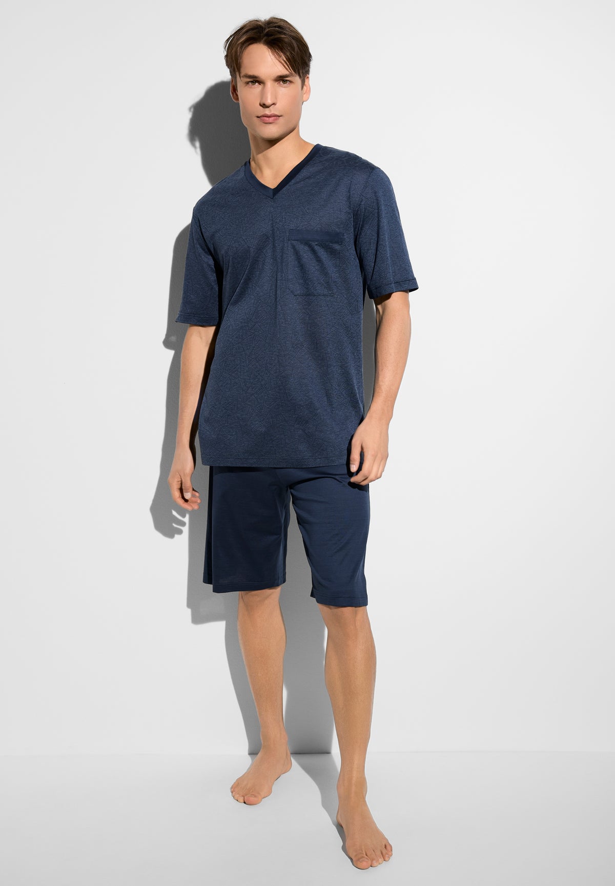 Filodiscozia | Pajama V-neck short - navy
