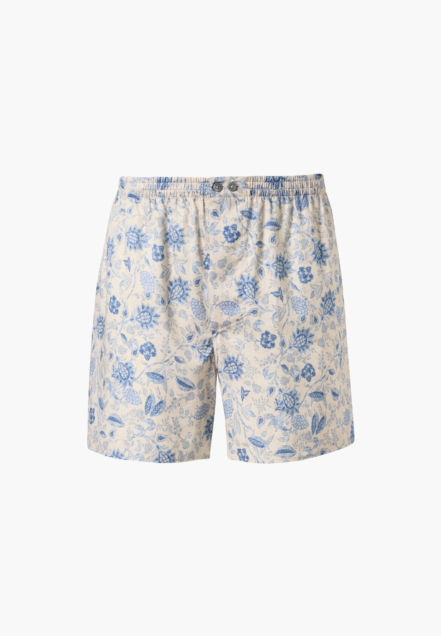 Cotton Sateen Print | Boxer Shorts - blue berries
