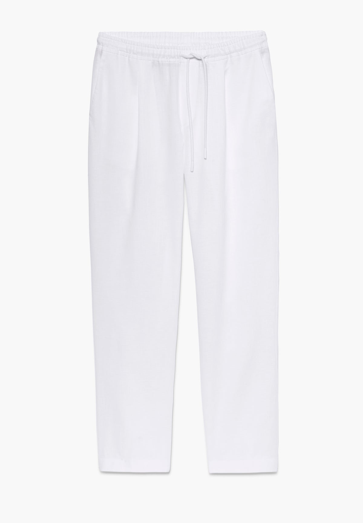 Linen Blend | Pants long - white