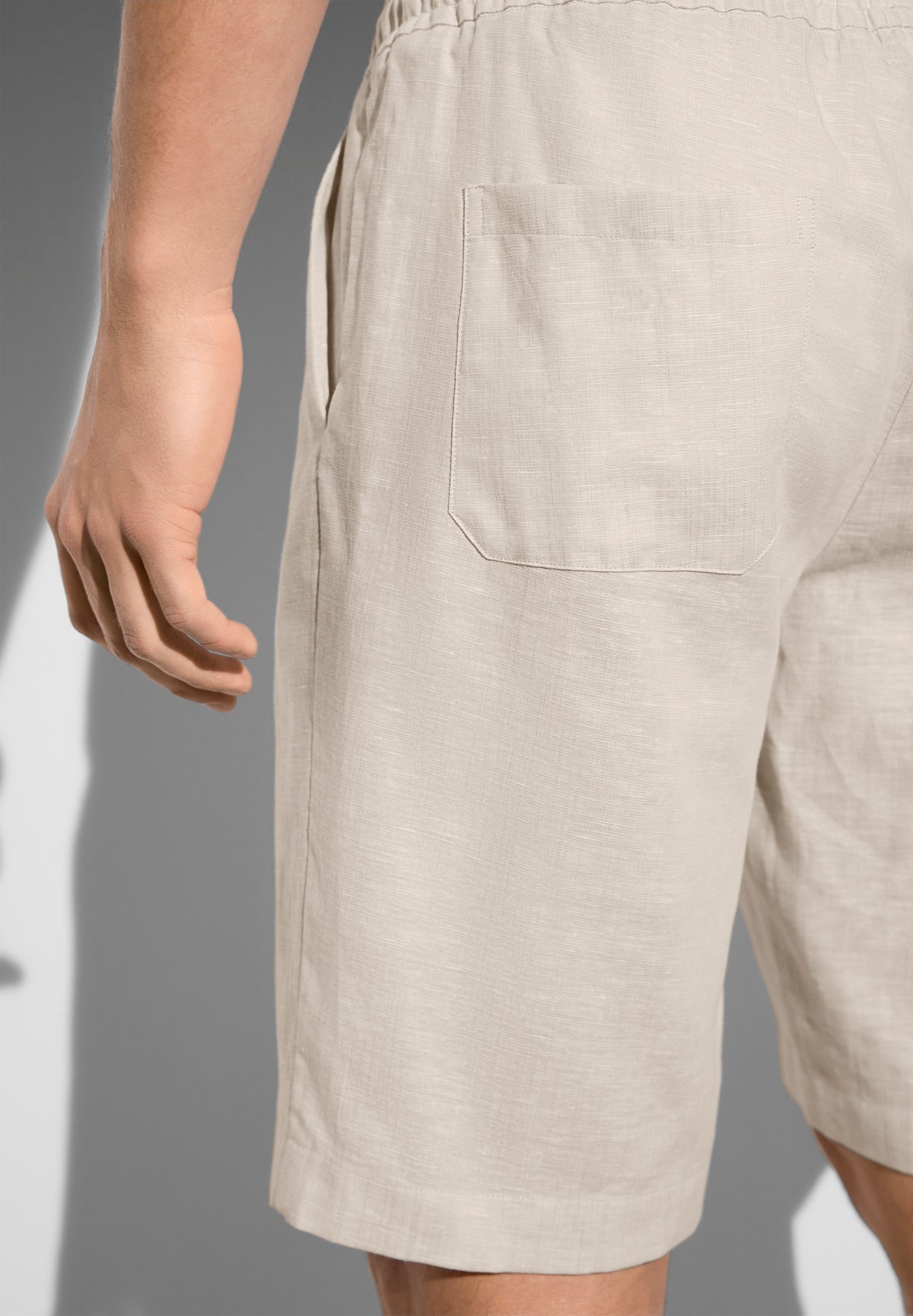 Linen Blend | Shorts - beige