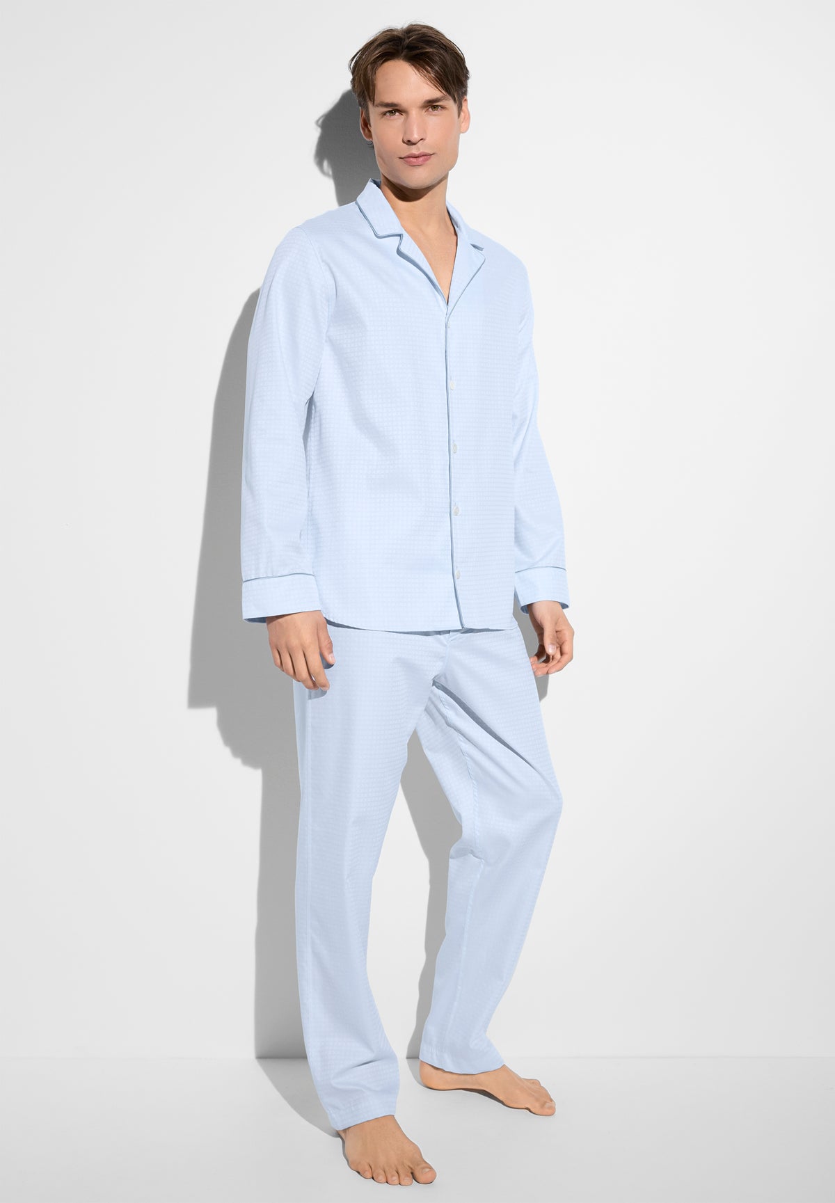 Luxury Jacquard | Pyjama lang - sphere blue
