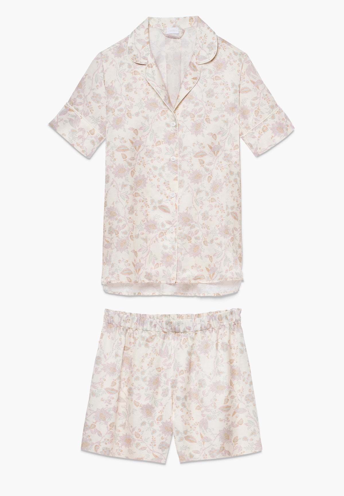 Cotton|Silk Print | Pajama short - paisley small