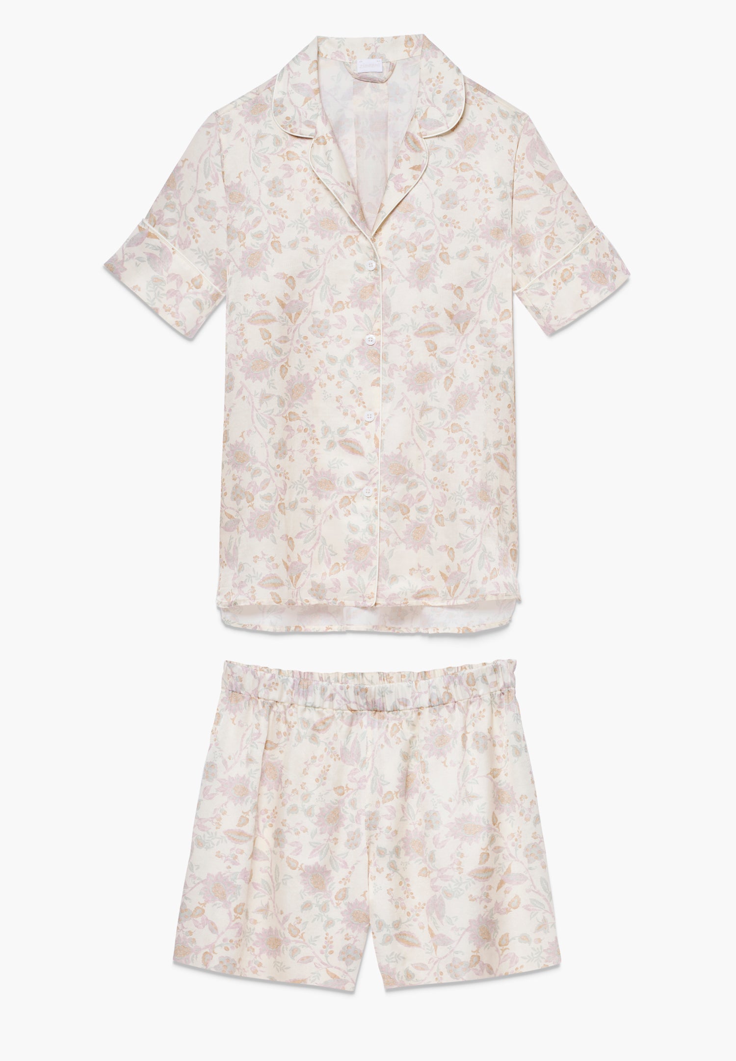 Cotton / Silk Print | Pyjama kurz - paisley small