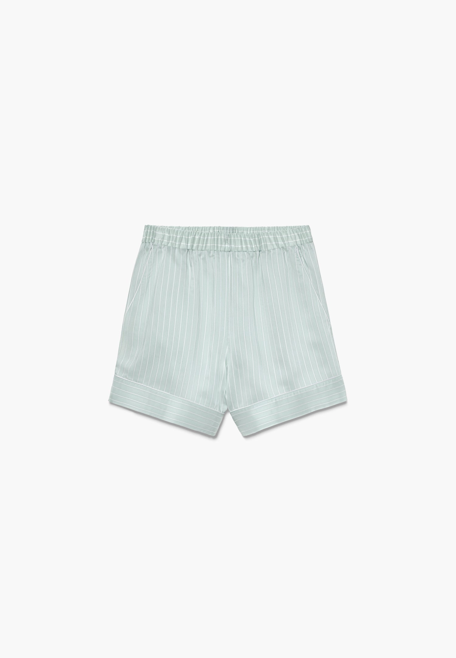 Feminine Stripes | Shorty - sage stripes