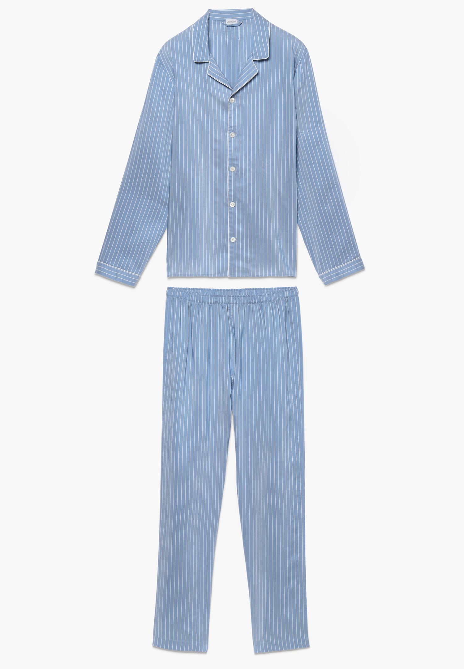 Pinstripes | Pajama long - blue