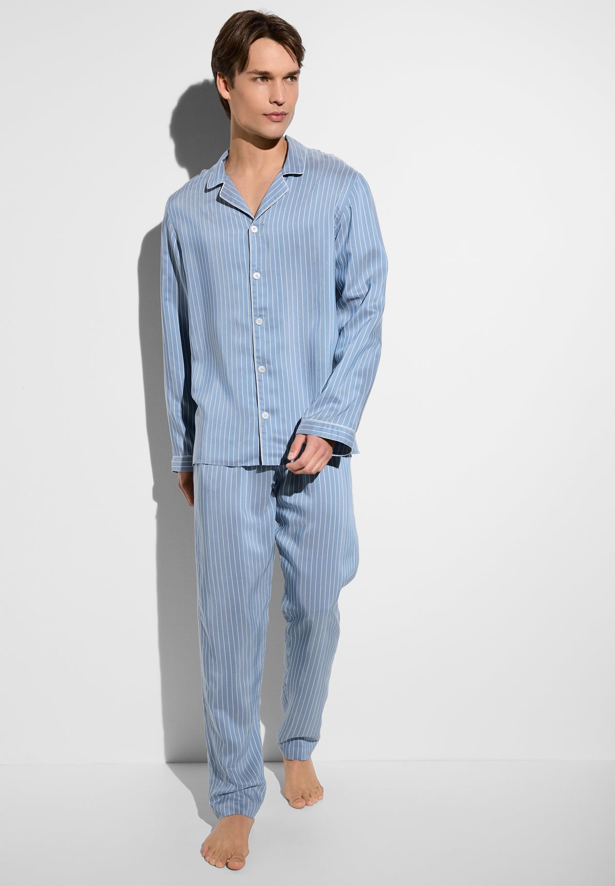 Pinstripes | Pyjama lang - blue