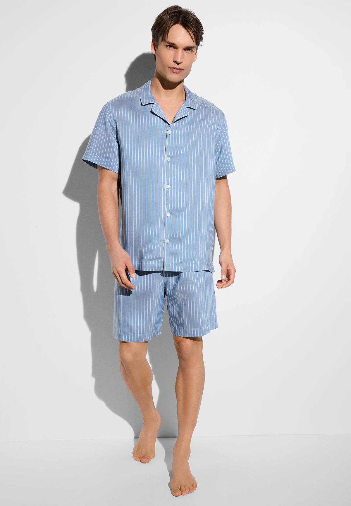 Pinstripes | Pyjama kurz - blue