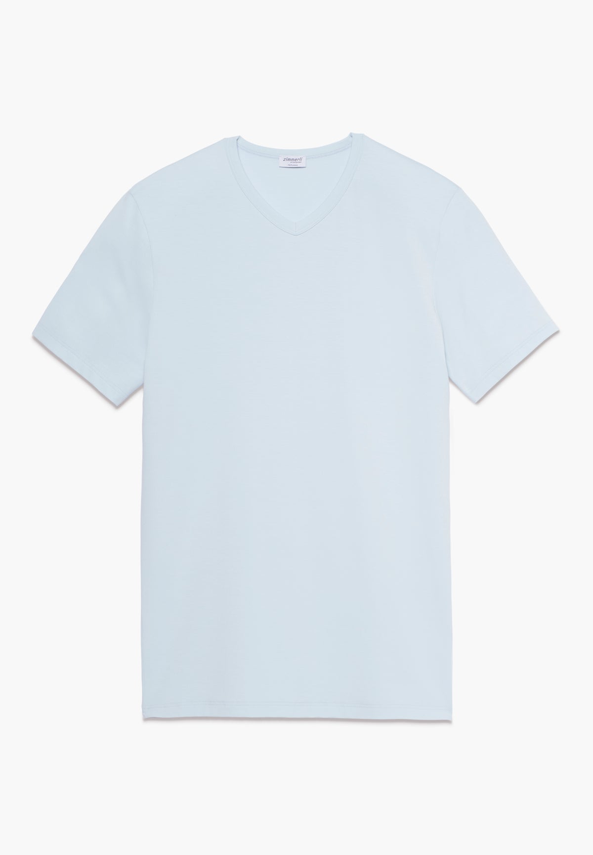Pureness | T-Shirt kurzarm V-Ausschnitt - sky blue