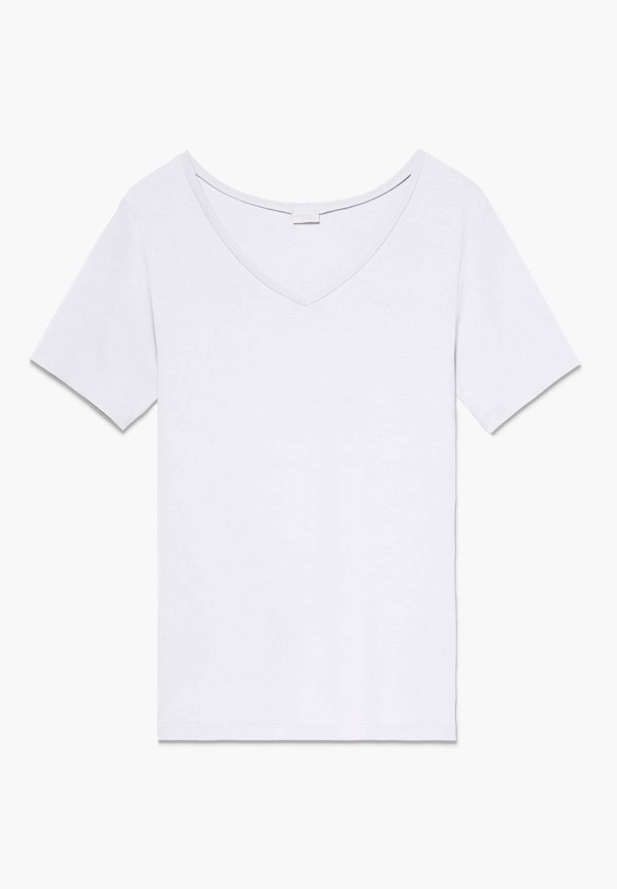 Pureness | T-shirt short sleeve V-neck - white