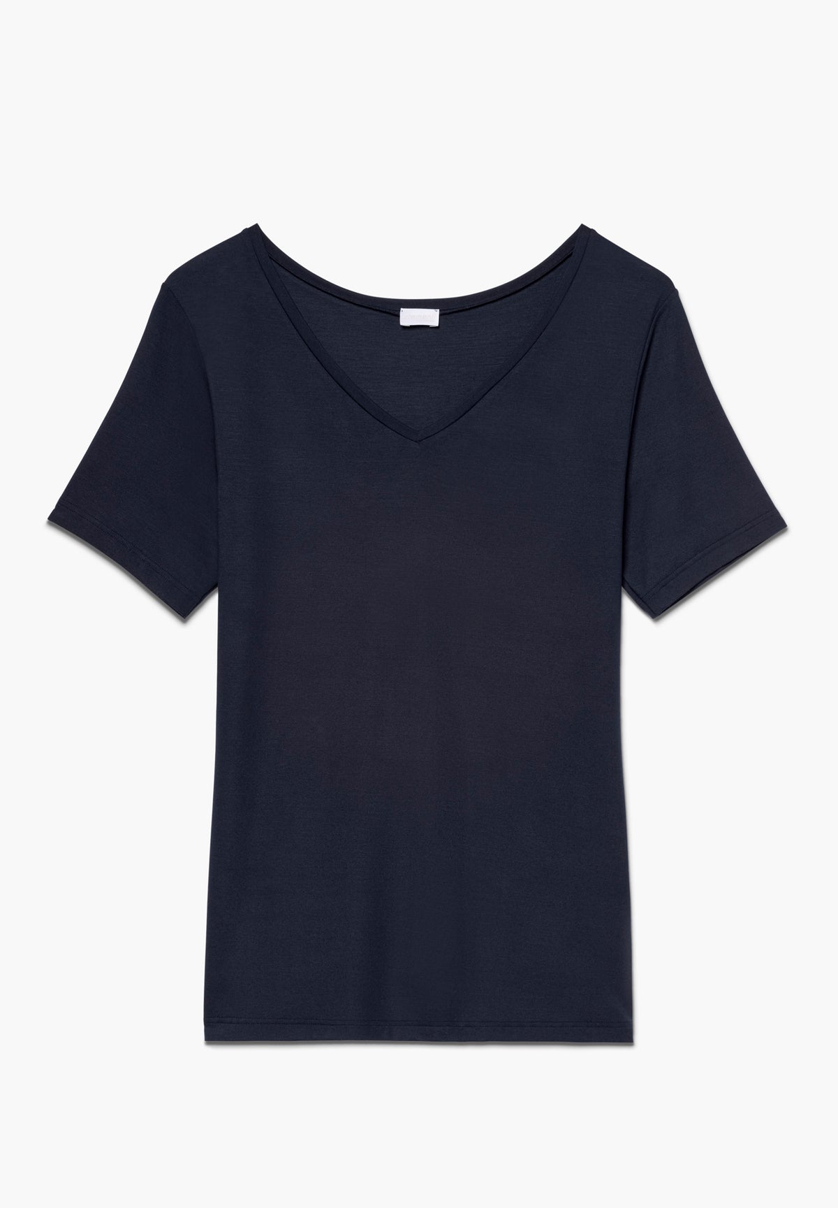 Pureness | T-Shirt kurzarm V-Ausschnitt - navy