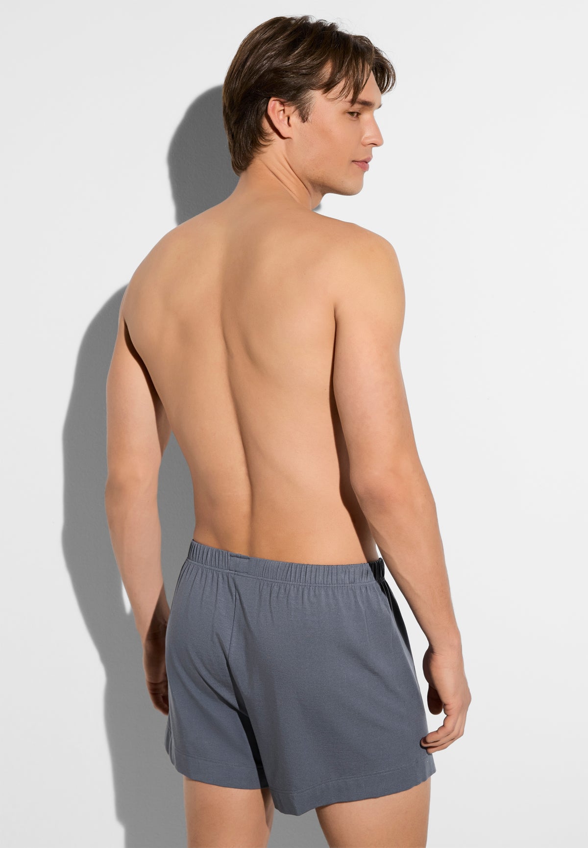 Pureness | Boxer shorts, with fly - slate
