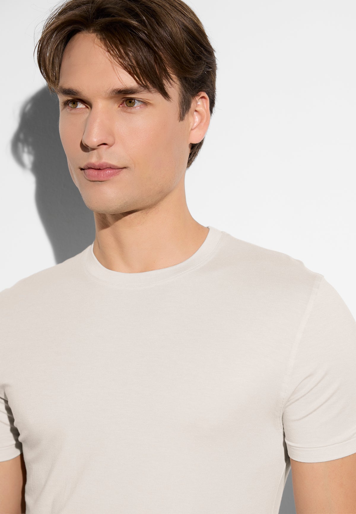 Cozy Comfort | T-shirt short sleeve - beige melange