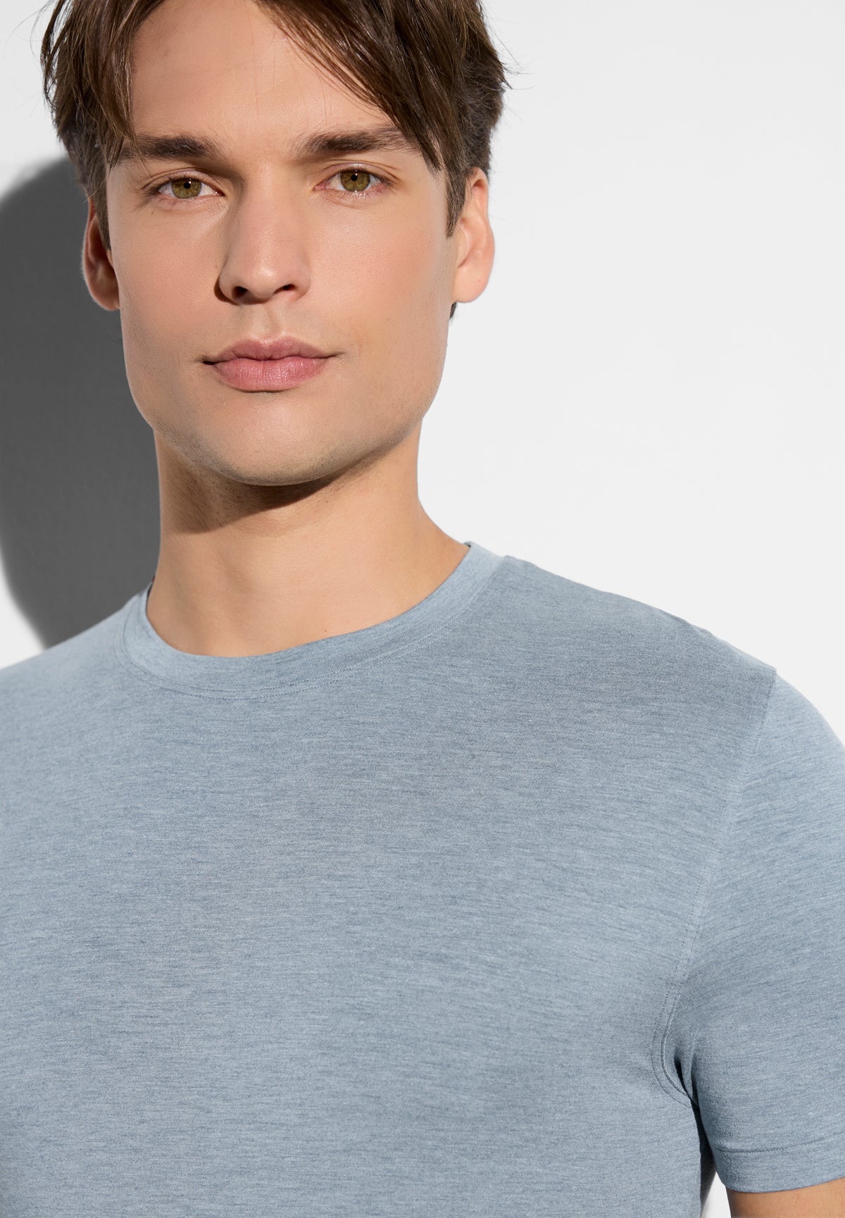 Cozy Comfort | T-shirt short sleeve - azure melange