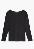 Soft Lounge | T-Shirt langarm - dark grey mélange