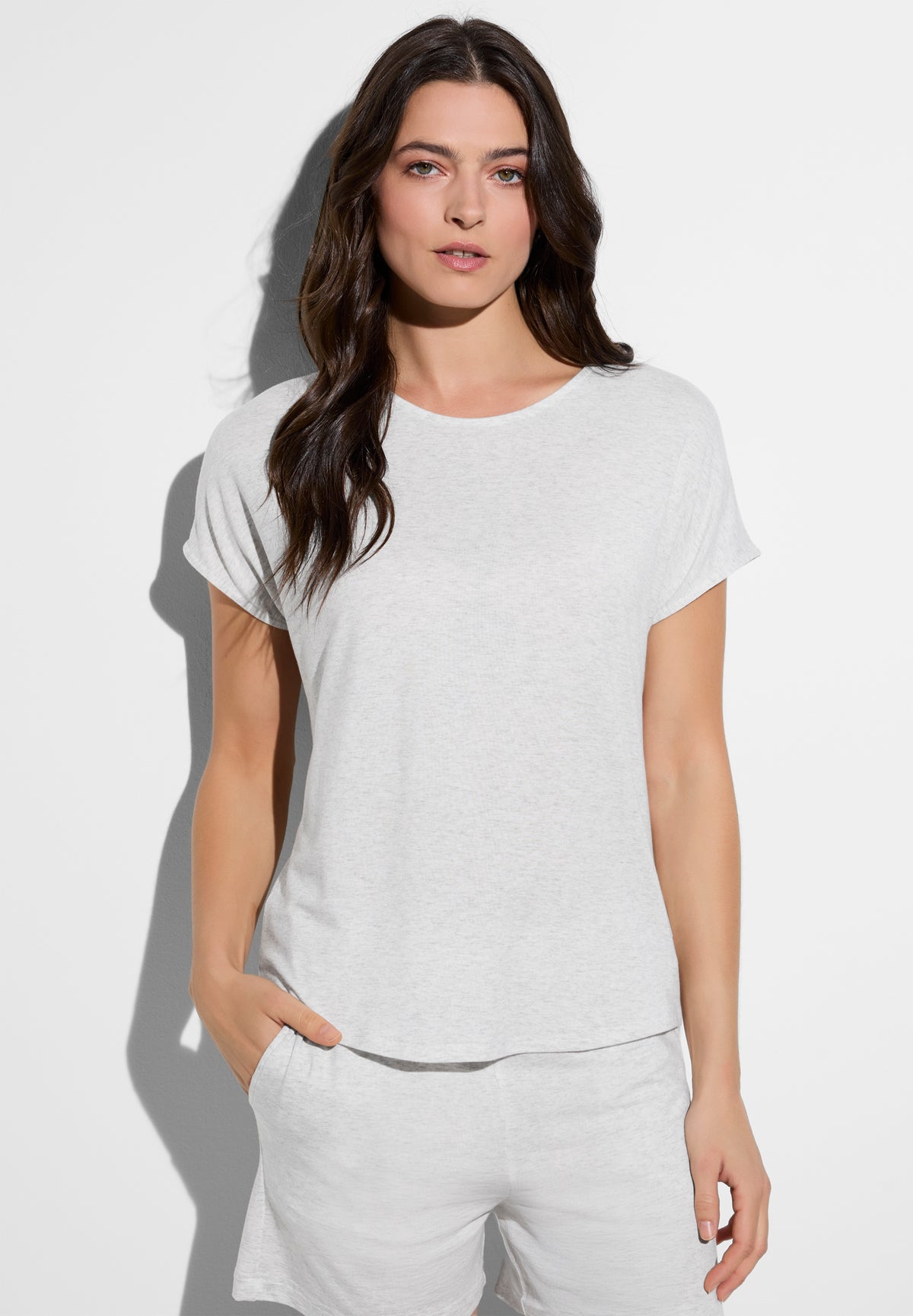 Soft Lounge | T-Shirt kurzarm - cloud