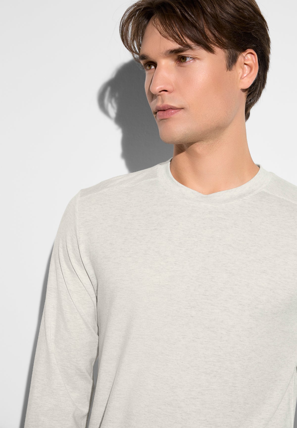 Soft Lounge | T-Shirt langarm - cloud