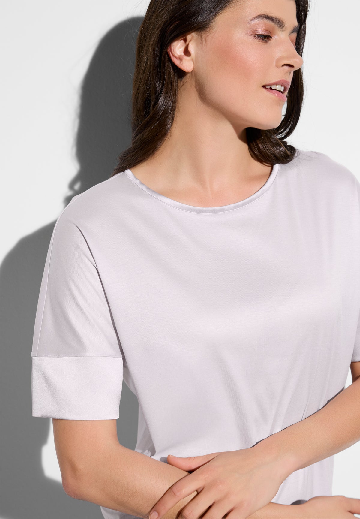 Silk Dreams | Sleepshirt short sleeve - lavender