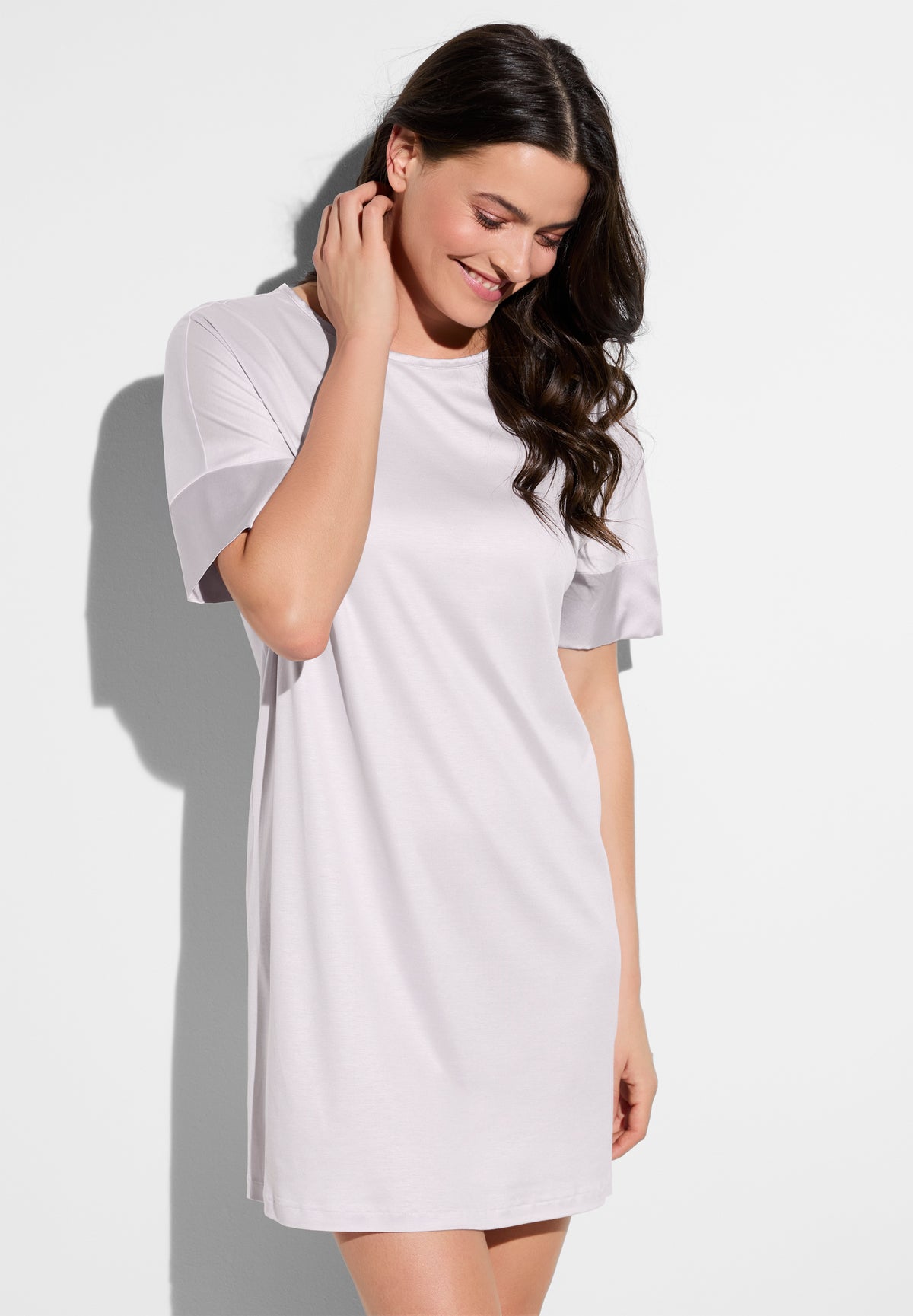 Silk Dreams | Sleepshirt short sleeve - lavender