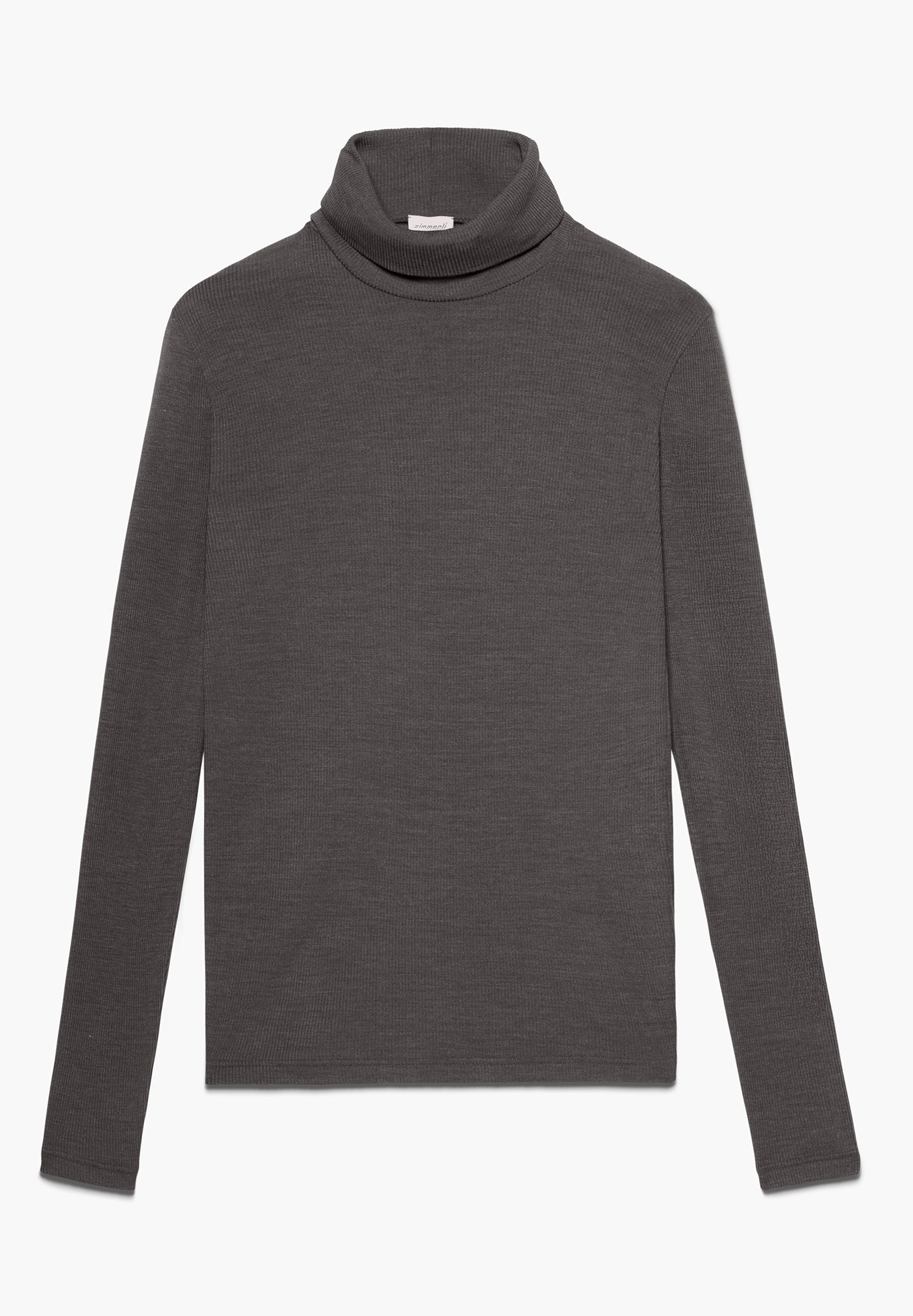 Wool & Silk | Turtleneck long sleeve - mink