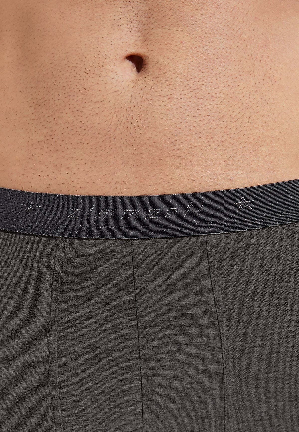 Long johns made from cashmere and cotton - espresso