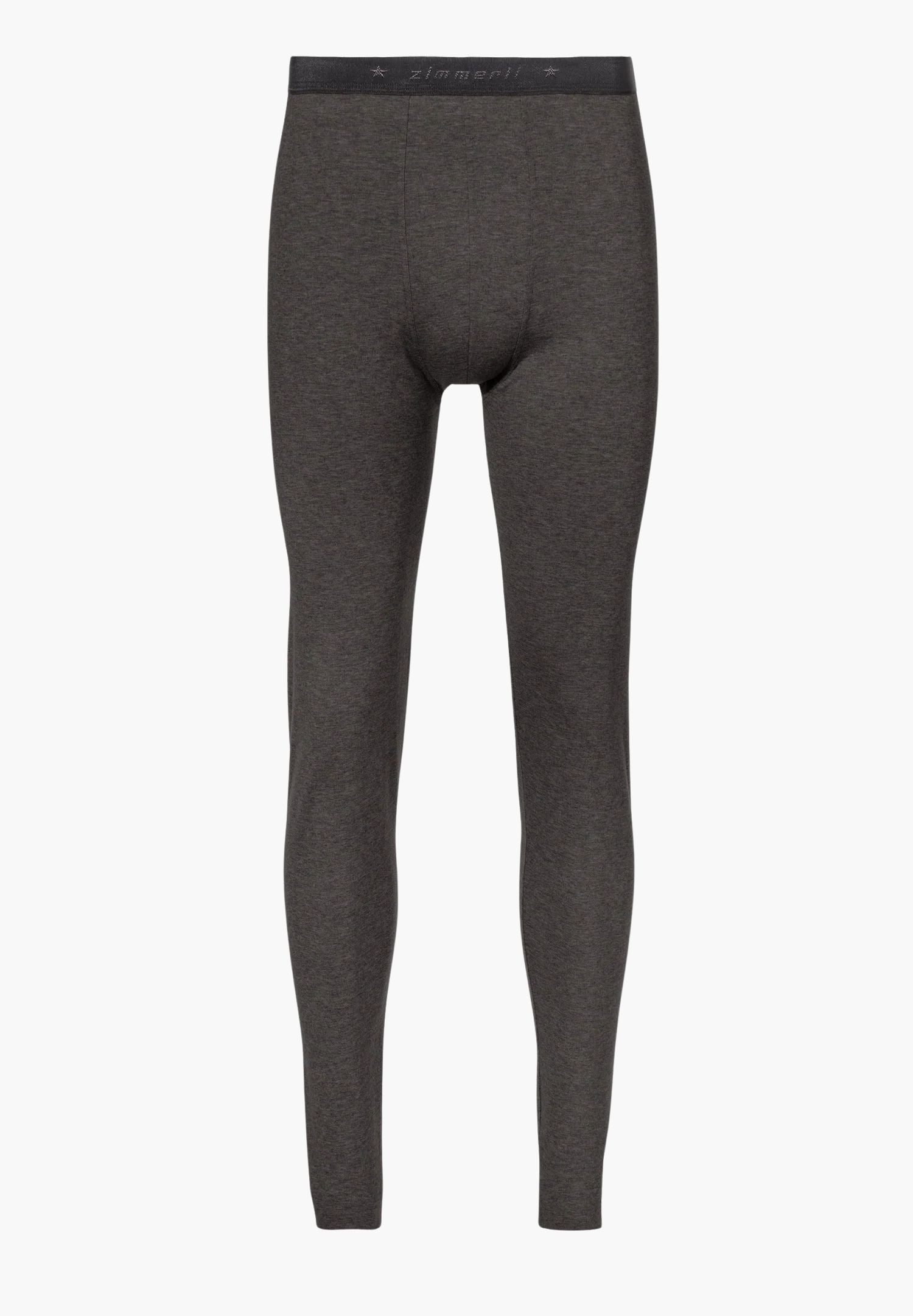 Long johns made from cashmere and cotton - espresso