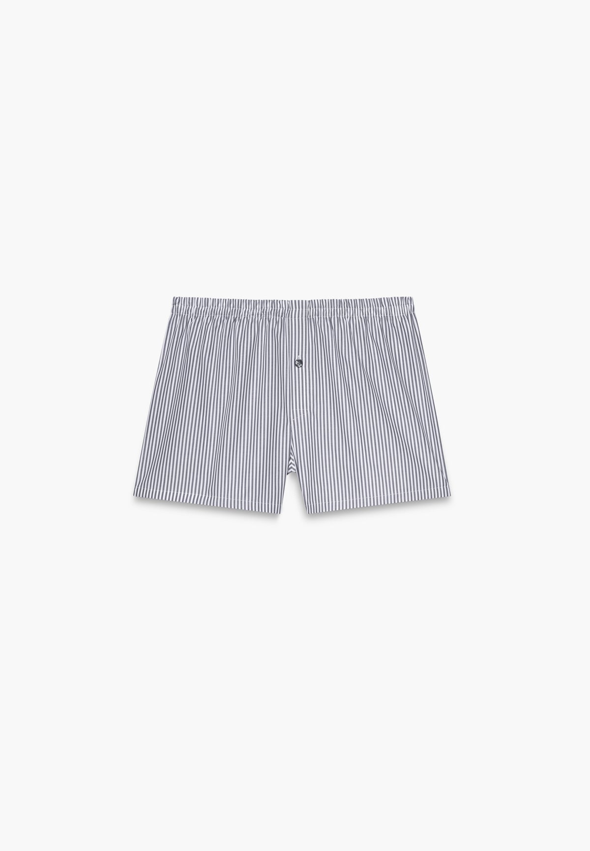 Cotton Stripes | Boxershorts aus 100% gewobener Baumwolle, Relaxed Fit - grey even stripes