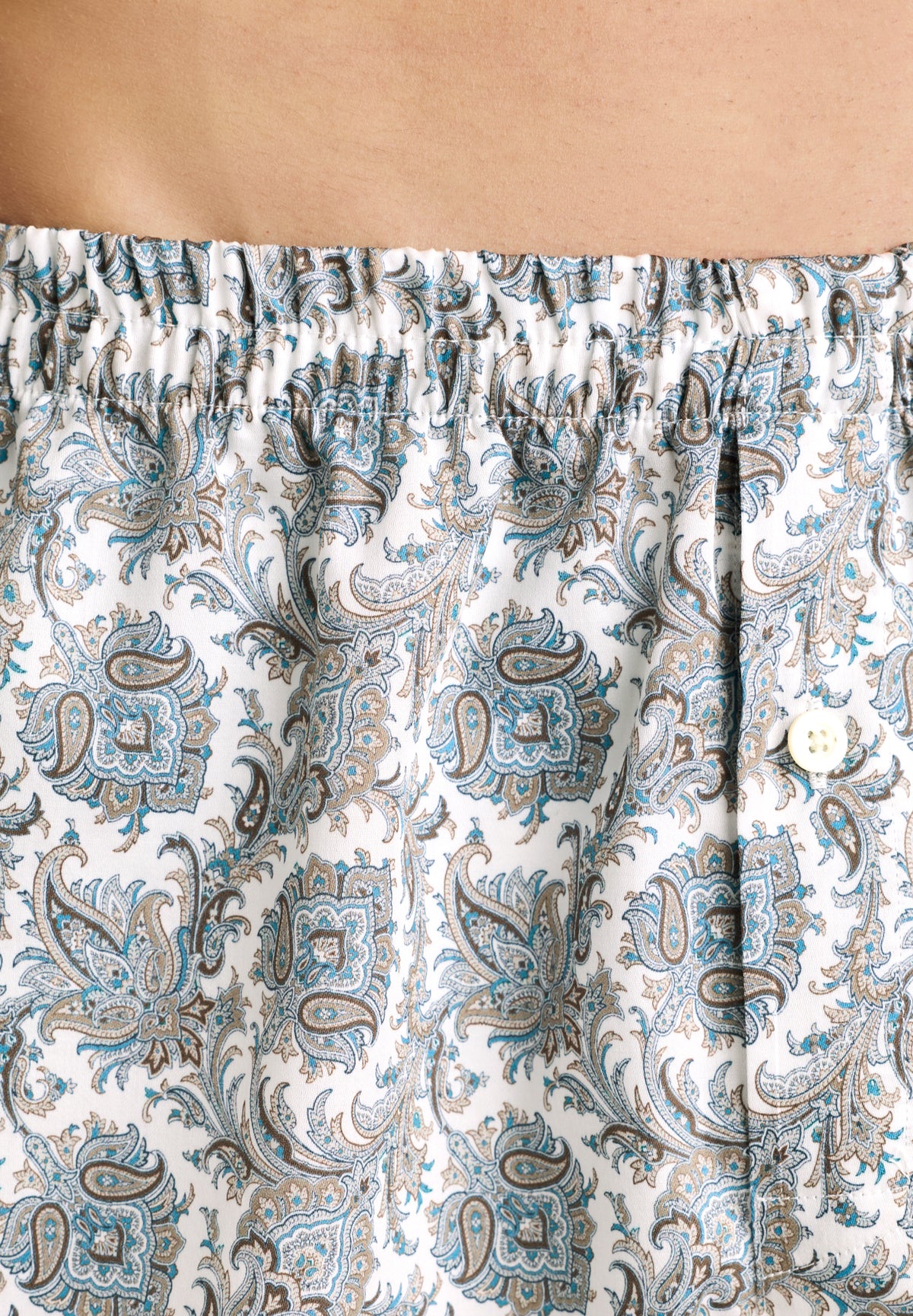 Cotton Sateen Print | Boxershorts aus 100% gewobener Baumwolle, Relaxed Fit - heritage paisley