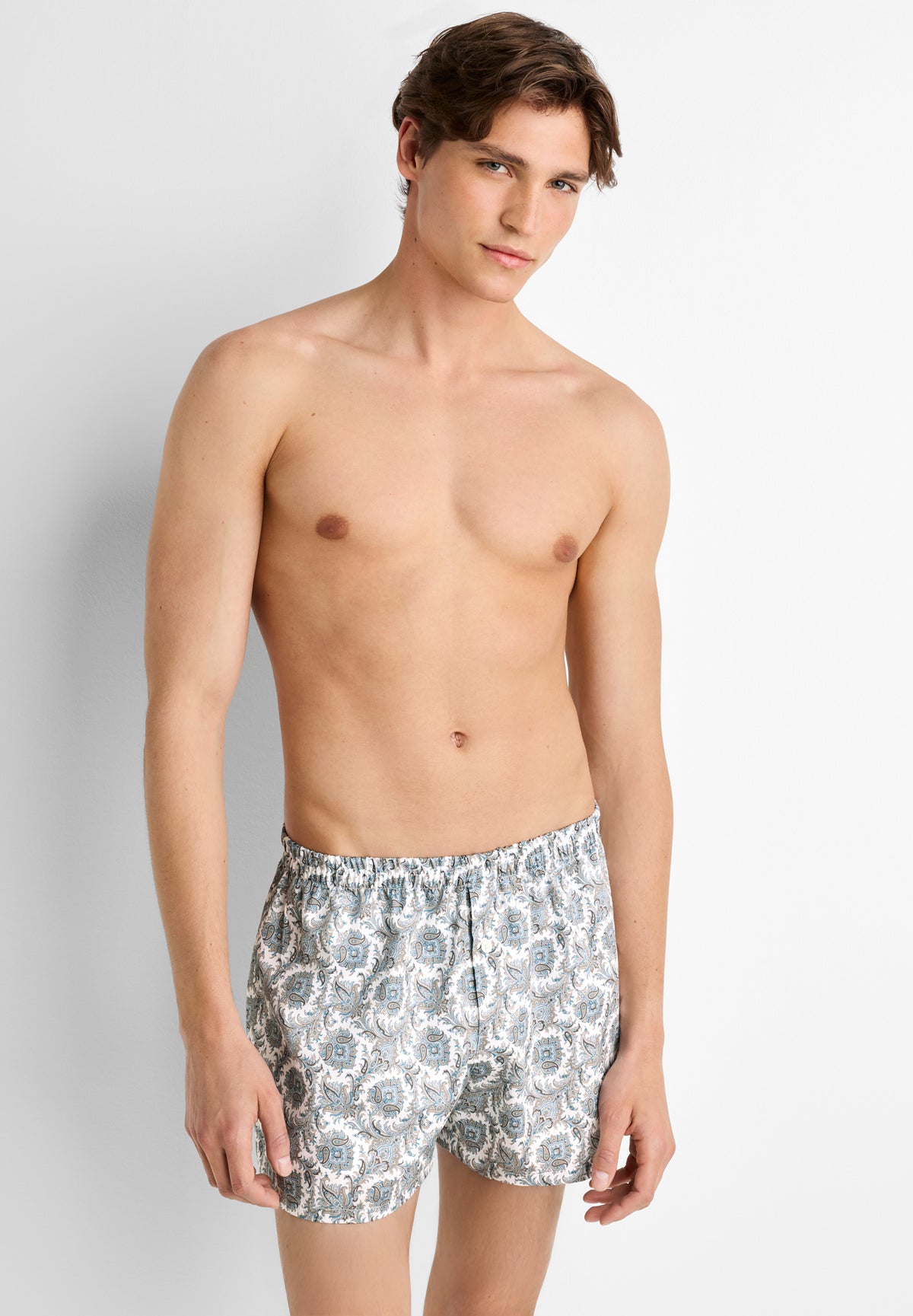 Cotton Sateen Print | Boxershorts aus 100% gewobener Baumwolle, Relaxed Fit - heritage paisley