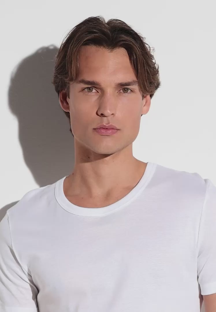 Zimmerli ヅィメリー T-SHIRT VN SS サイズM Pureness | T-Shirt Short Sleeve - white - Zimmerli of